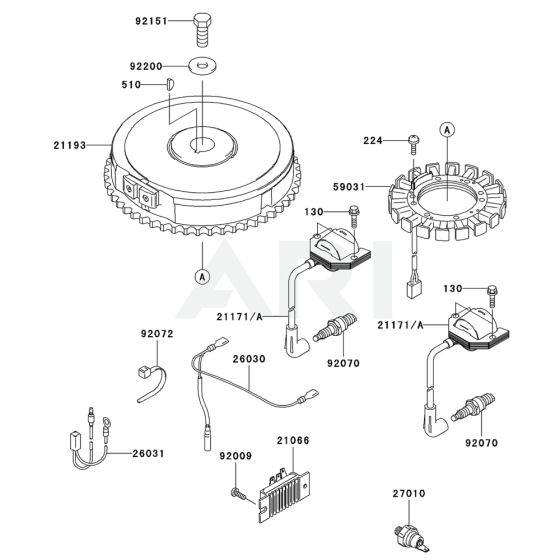 Electric Equipment for Kawasaki FH580V Engine