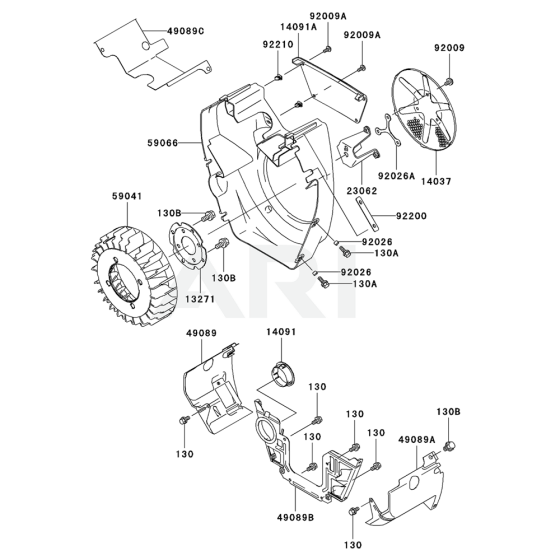 Cooling Equipment for Kawasaki FH601D Engine