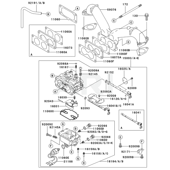 Control Equipment for Kawasaki FH601V Engine