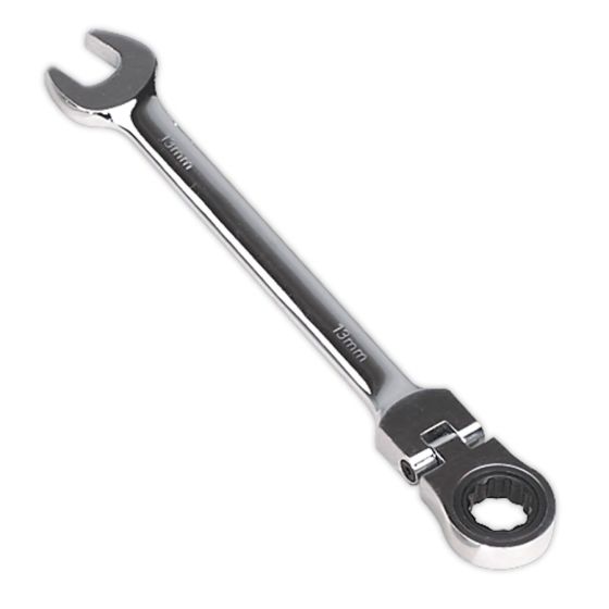 Flexi-Head Ratchet Combination Spanner 13mm Sealey Part No. FHRCW13