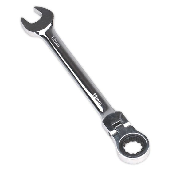 Flexi-Head Ratchet Combination Spanner 19mm Sealey Part No. FHRCW19