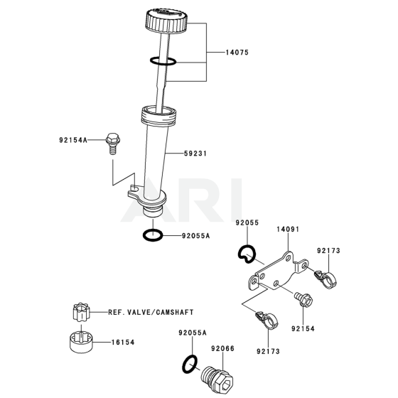 Lubrication Equipment for Kawasaki FJ180V Engine