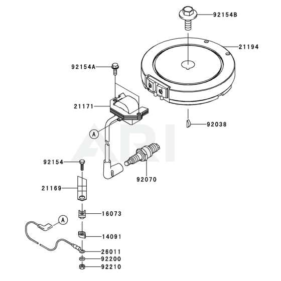 Electric Equipment for Kawasaki FJ180V Engine