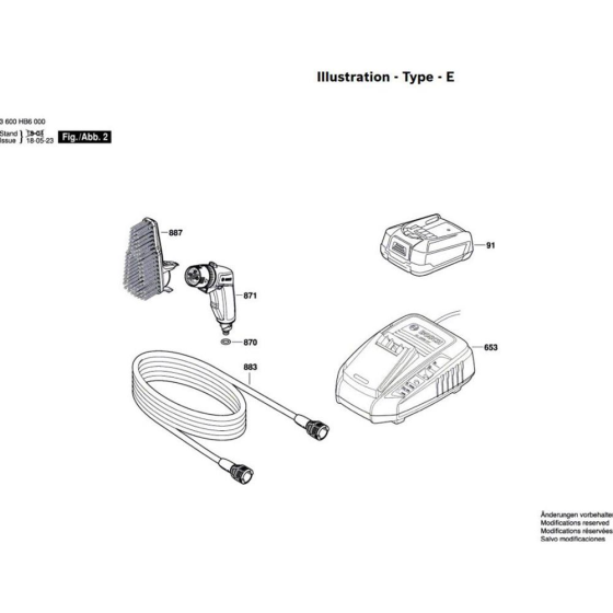 Washer Assembly for Bosch Fontus