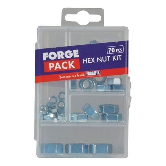 Forge Pack Hexagon Nut Kit (Pack of 70) ***LAST STOCK***