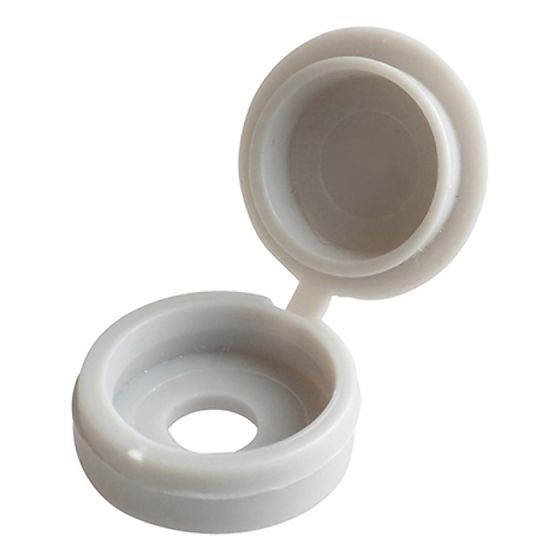 Hinged Cover Cap Grey No.6-8 Bag 100 by Forgefix - 100HCC10