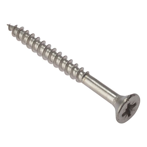 Multi-Purpose Pozi Screw CSK ST Stainless Steel 5.0 x 40mm Box 200 by Forgefix - POZI540SS