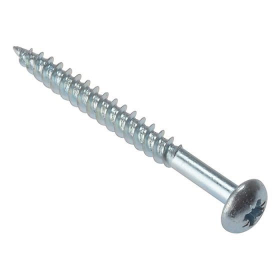 General Purpose Pozi Screw Round Head TT ZP 2in x 10 Box 200 by Forgefix - RH210ZP