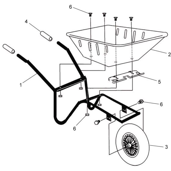 Main Assembly for Wheelbarrow