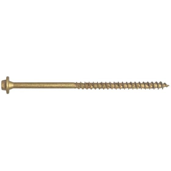 Hexagonal/Torx Compatible Timber T30 Screws Tan 7x200mm Tub 50