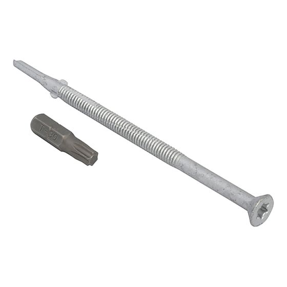 TechFast Roofing Screw Timber - Steel Heavy Section 5.5 x 109mm Pack 50 by Forgefix - TFCH55109