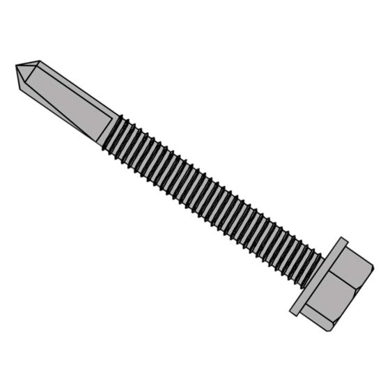 TechFast Roofing Sheet to Steel Hex Screw No.5 Tip 5.5 x 32mm Box 100