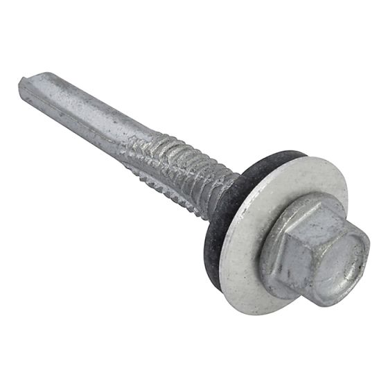 TechFast Hex Head Roofing Screw Self-Drill Heavy Section 5.5 x 38mm Pack 100 by Forgefix - TFHH5538