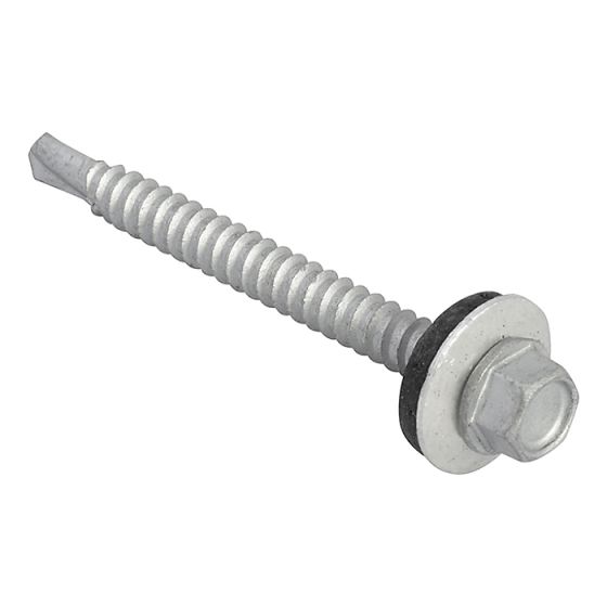 TechFast Hex Head Roofing Screw Self-Drill Light Section 5.5 x 57mm Pack 50 by Forgefix - TFHL5557