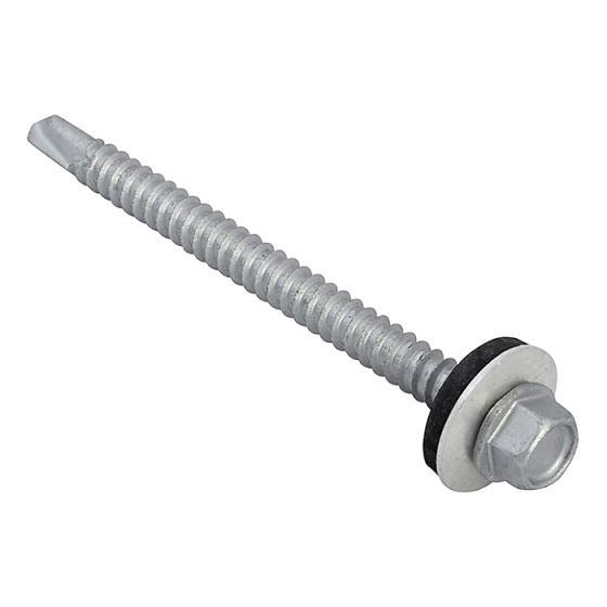 Hex Head Roofing Screw Self-Drill 5.5x70mm for Light Section - 50 Pack TFHL5570
