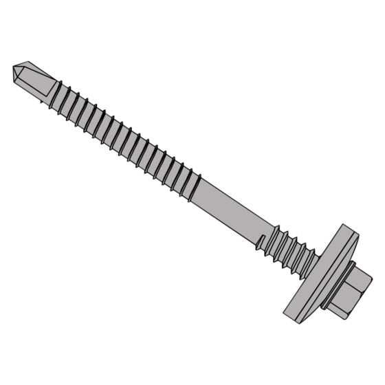 TechFast Composite Panels to Steel Hex Screw No.3 Tip 5.5 x 150mm Box 100