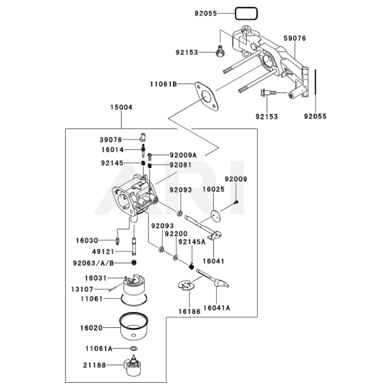 Carburettor for Kawasaki FR541V Engine