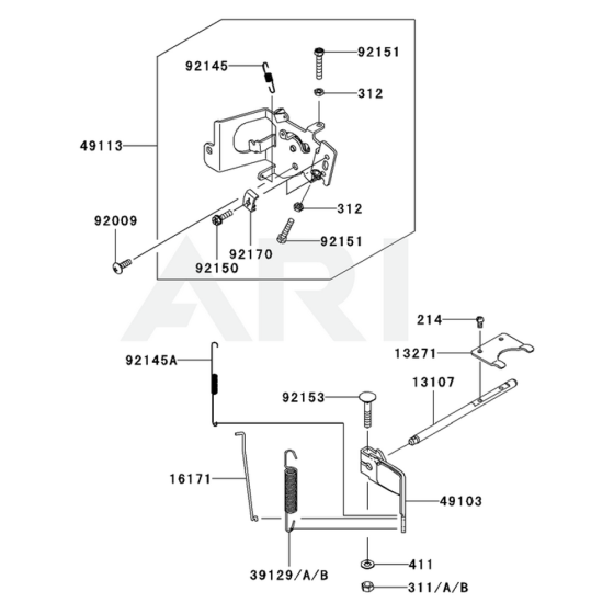 Control Equipment for Kawasaki FR541V Engine