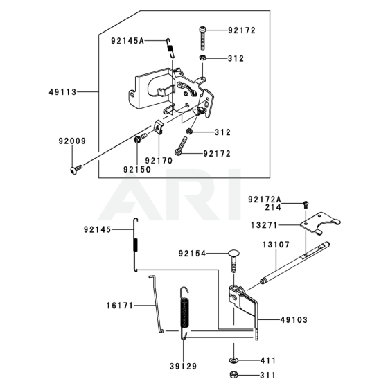 Control Equipment for Kawasaki FR600V Engine