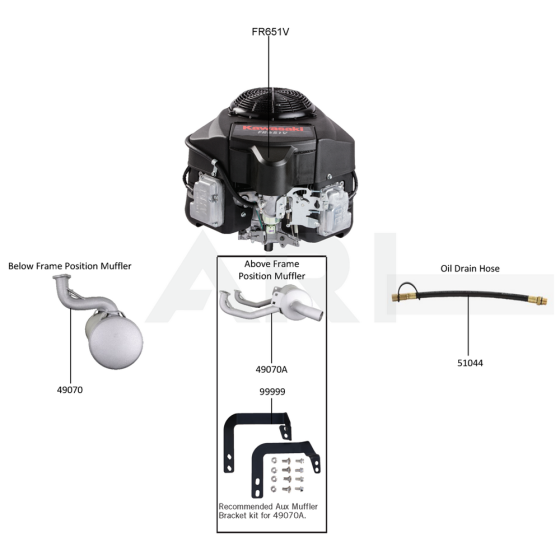 Replacement Engine / Accessories for Kawasaki FR651V Engine