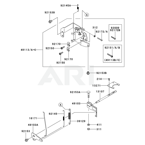 Control Equipment for Kawasaki FR651V Engine