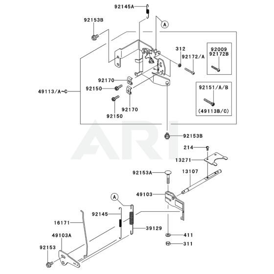 Control Equipment for Kawasaki FR691V Engine