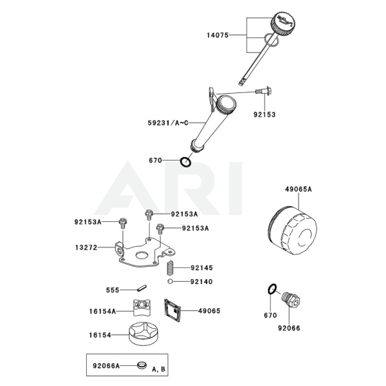 Piston / Crankshaft for Kawasaki FR730V Engine