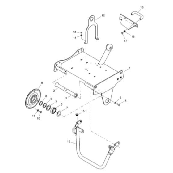 Frame Assembly for Bomag BW 55E