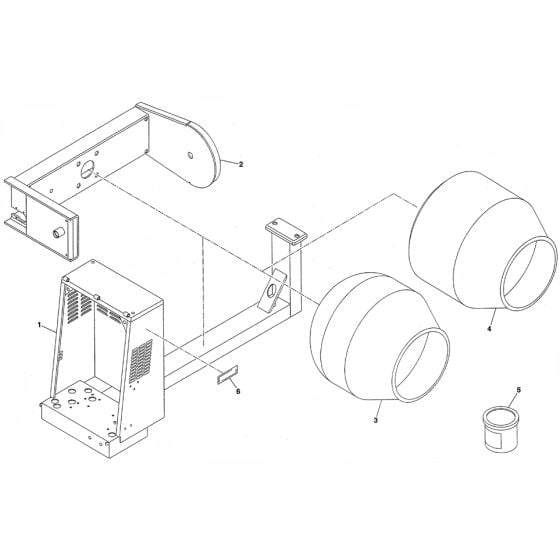 Frame and Drum Assembly for Altrad Belle Premier T Site Mixer