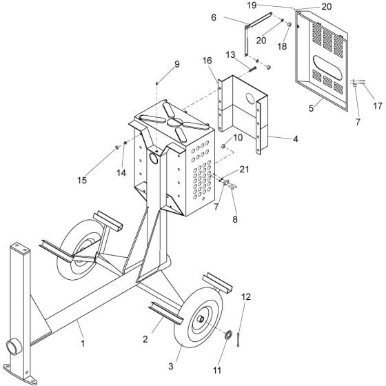 Frame Assembly for Altrad Belle Premier Superior 300 350 400 Site Mixer