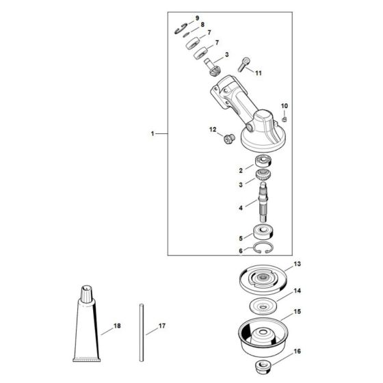 Gear Head Assembly for Stihl FS