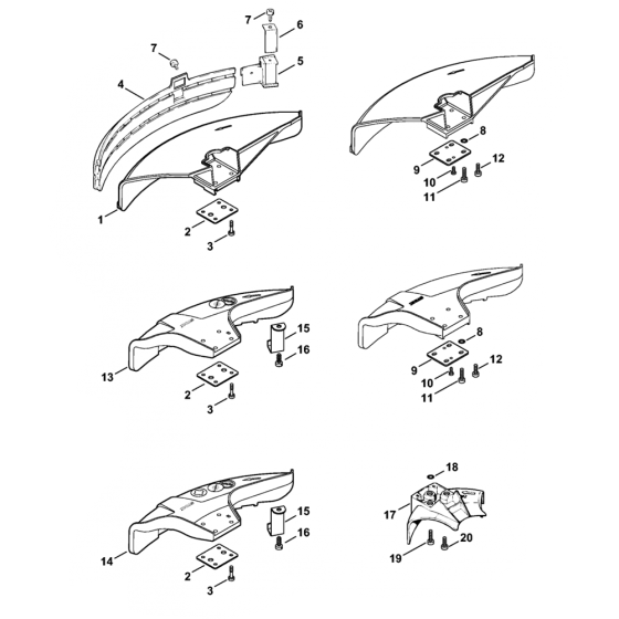 Stihl FS106 Deflector Assembly