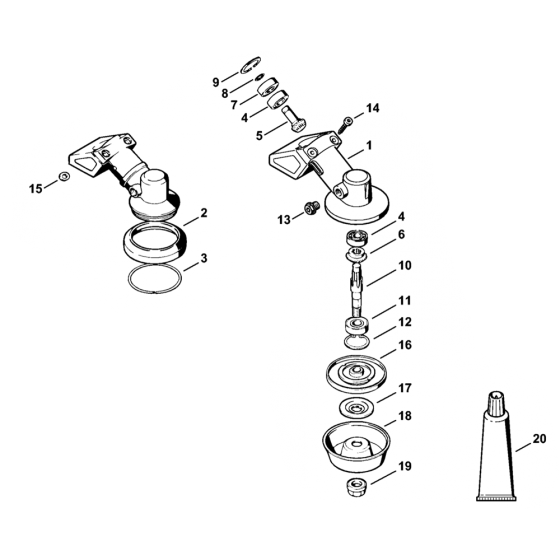 Stihl FS108 Gear Head Assembly