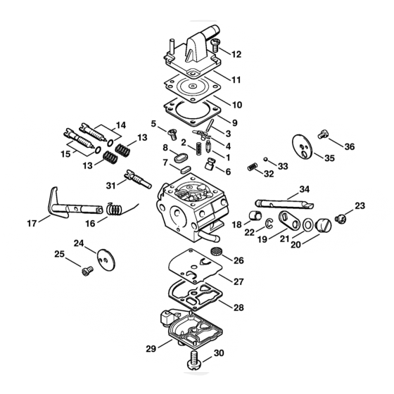 Stihl FS120 FS200 FS250 Carburetor