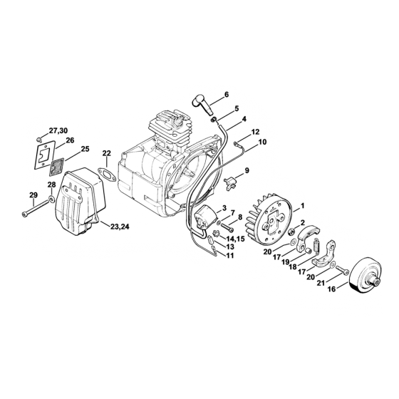 Stihl FS160 FS180 Ignition Parts