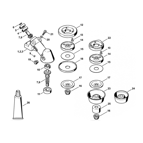 Stihl Gear Head Assembly