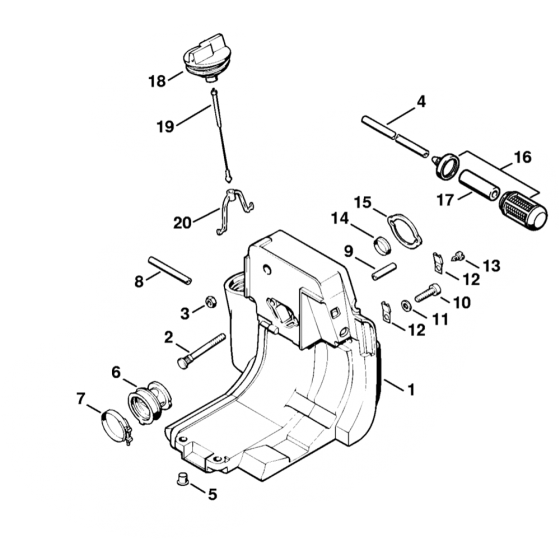Tank Housing for Stihl FS220 FS290
