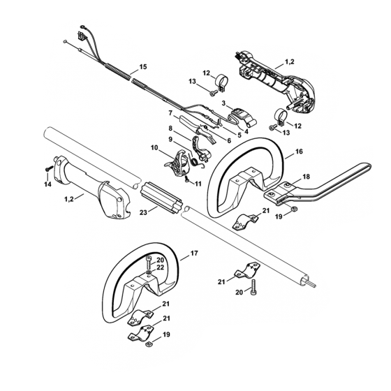 Stihl FS240 FS260 Loop Handle