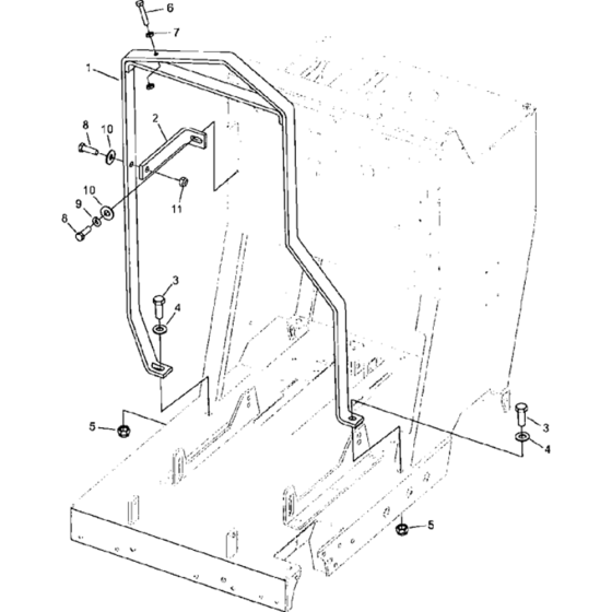 Lift Bail Assembly for Husqvarna FS3500 E Floor Saw