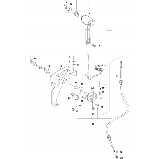 Speed Control Assembly for Husqvarna FS3500 E Floor Saw