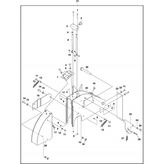 Blade Guard Assembly for Husqvarna FS3500 G Floor Saw