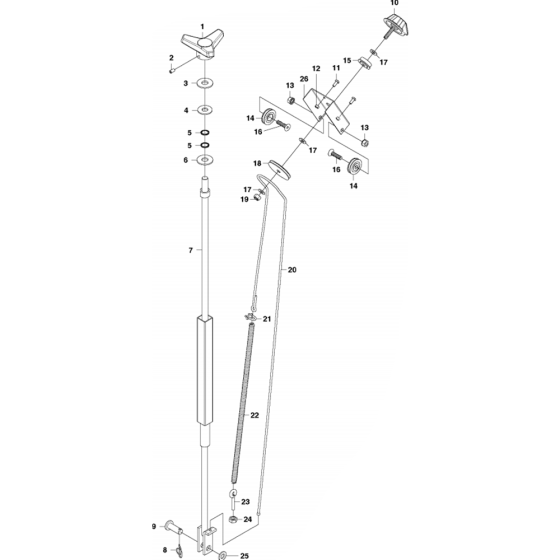 Depth Indicator Assembly for Husqvarna FS3500 G Floor Saw