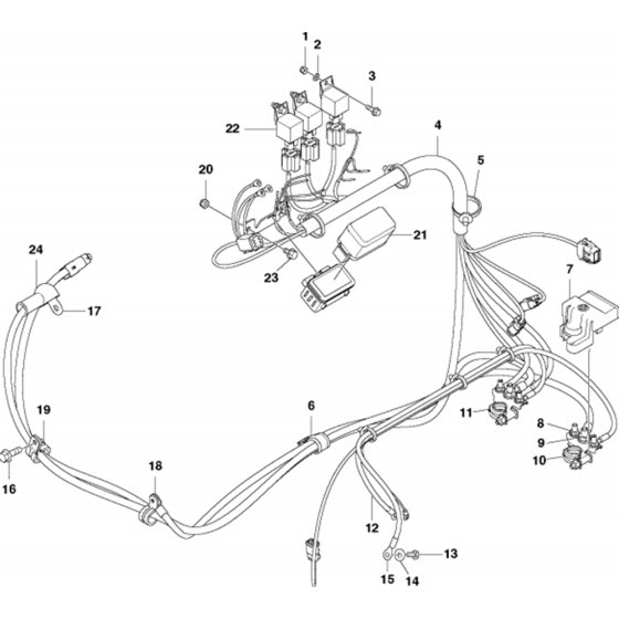 Electrical Assembly for Husqvarna FS3500 G Floor Saw