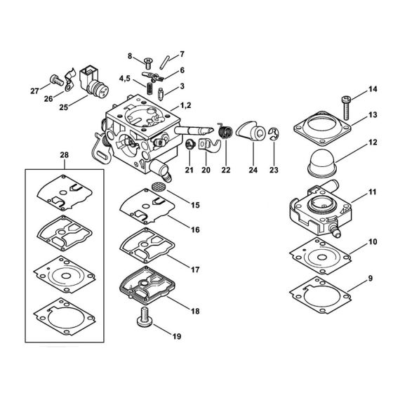Carburettor Assembly for Stihl
