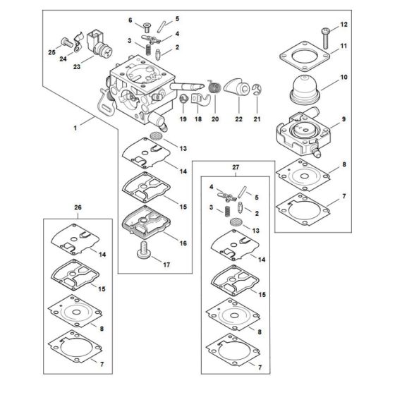Carburetor Assembly for Stihl FS 361C