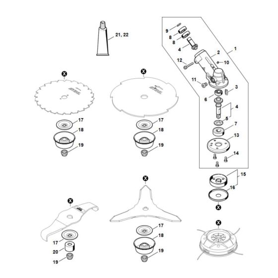 Gearhead Assembly for Stihl FS 361C