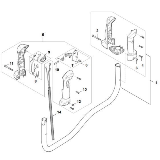 Handlebar Assembly for Stihl FS 361C