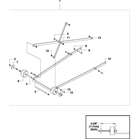 Pointer - Dual Assembly for Husqvarna FS410 D Floor Saw