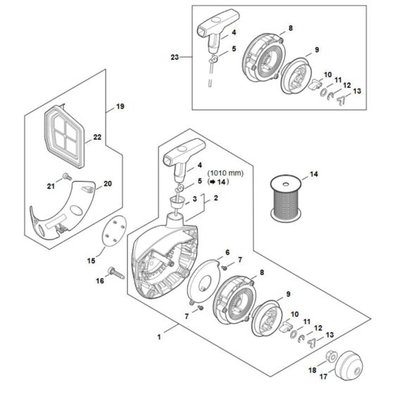 Rewind Starter for Stihl FS 411C