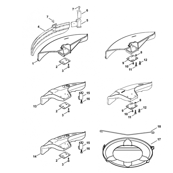 Stihl FS44 Deflector Assembly